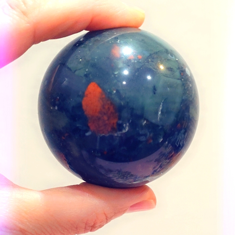 Bloodstone Gemstone Sphere